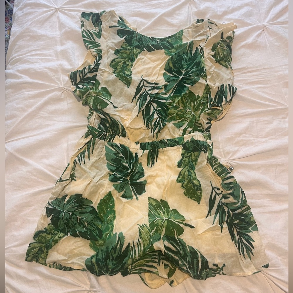 Tropical Palm Romper